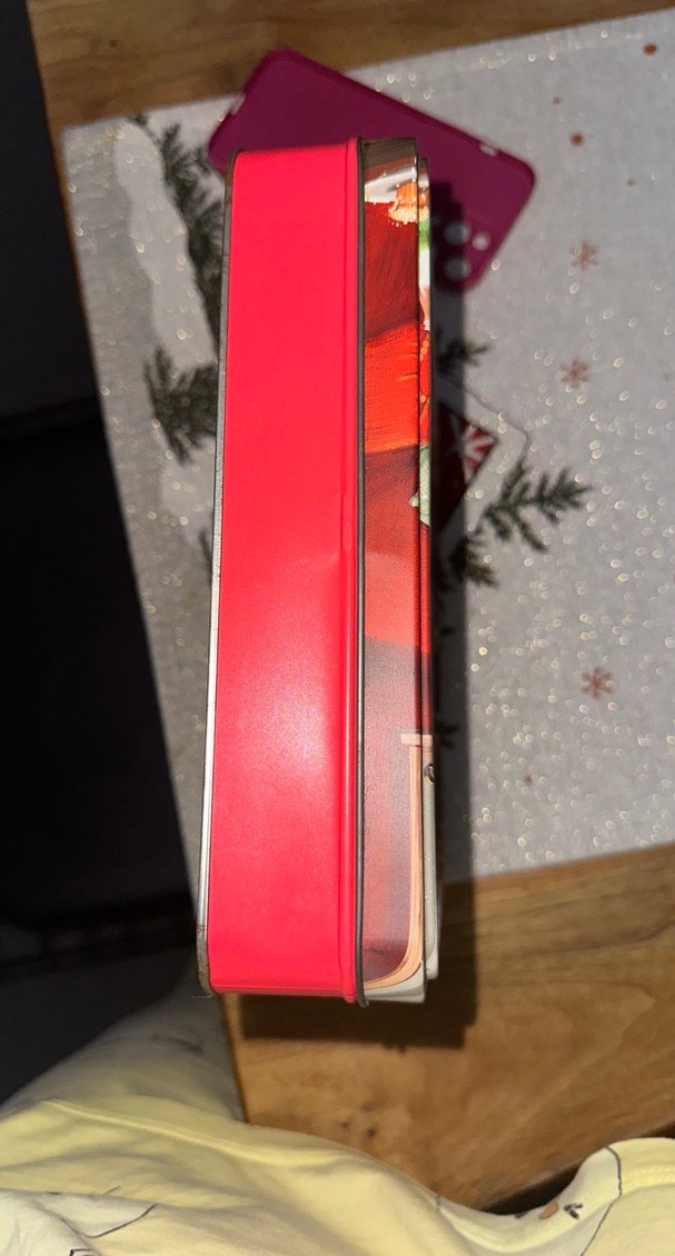 Beyaz Parlak Noel Temalı Dekoratif Kutu - Görsel 3