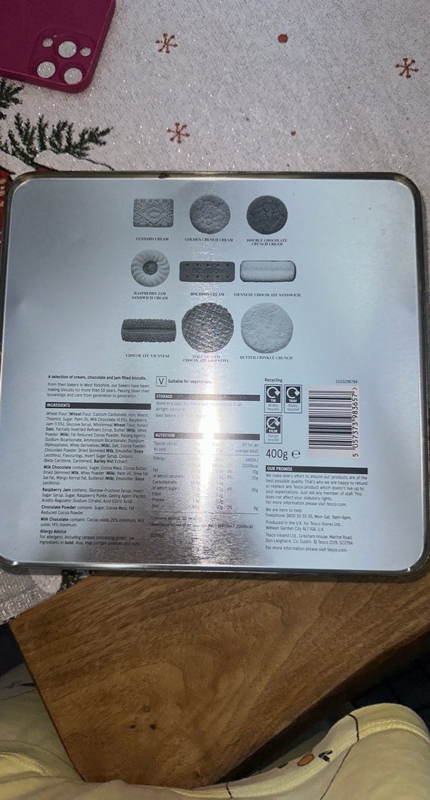 Beyaz Parlak Noel Temalı Dekoratif Kutu - Görsel 2