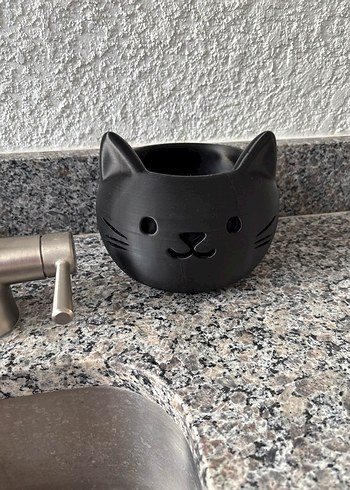 Kedi Figürlü Saksı - Görsel 4