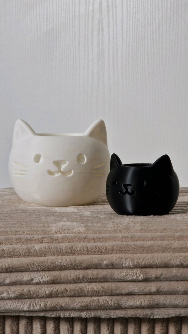 Kedi Figürlü Saksı - Görsel 5