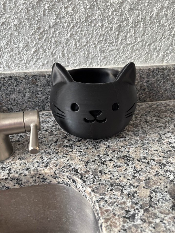 Kedi Figürlü Saksı - Görsel 4