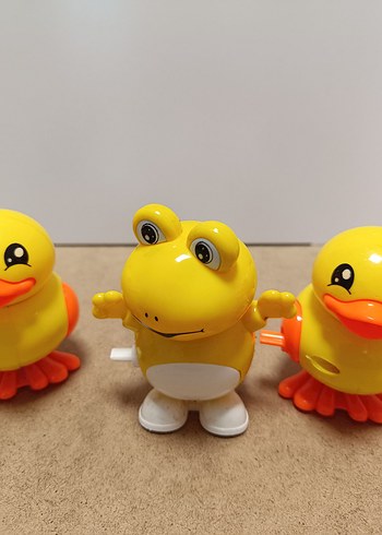 Renkli Kurmalı Kurbağa ve Ördek Oyuncak Adet - Görsel 2