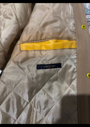 Louis vuitton kolları deri kolej ceket - Görsel 3