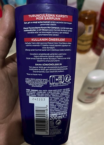 L'Oréal Elseve Mor Şampuan Turunculaşma Karşıtı - Görsel 2