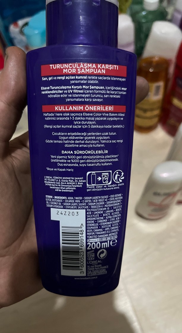 L'Oréal Elseve Mor Şampuan Turunculaşma Karşıtı - Görsel 2