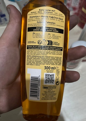 L'Oréal Elseve Besleyici Mucizevi Yağ Şampuan - Görsel 2