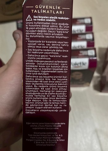 Palette saç boyası - Görsel 4