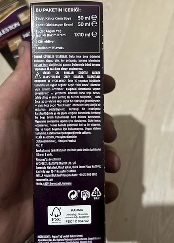 Wella Koleston 3/0 Koyu Kahve Saç Boyası - Görsel 2