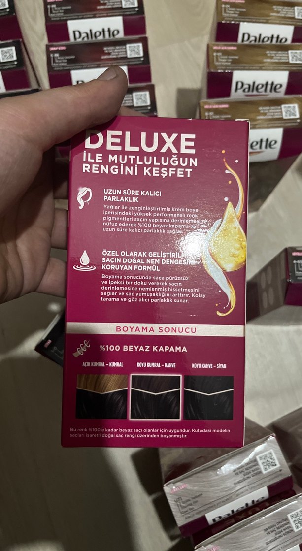 Palette Deluxe Siyah Kalıcı Saç Boyası 1-0 - Görsel 3