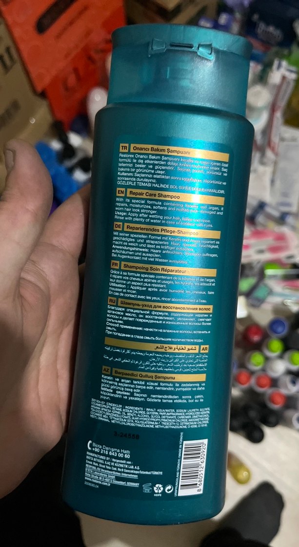 Restorex Keratin & Argan Onarıcı Şampuan 500ml - Görsel 2