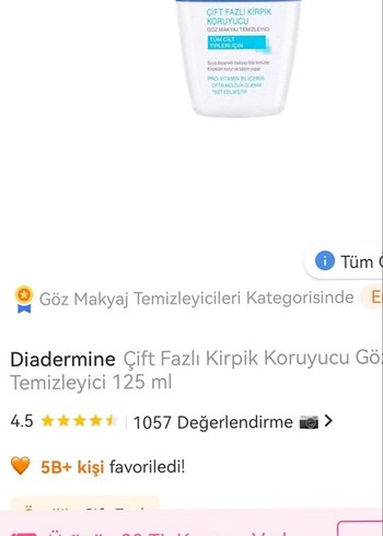 Diadermine Çift Fazlı Kirpik Koruyucu Göz Makyaj Temizleyici - Görsel 3