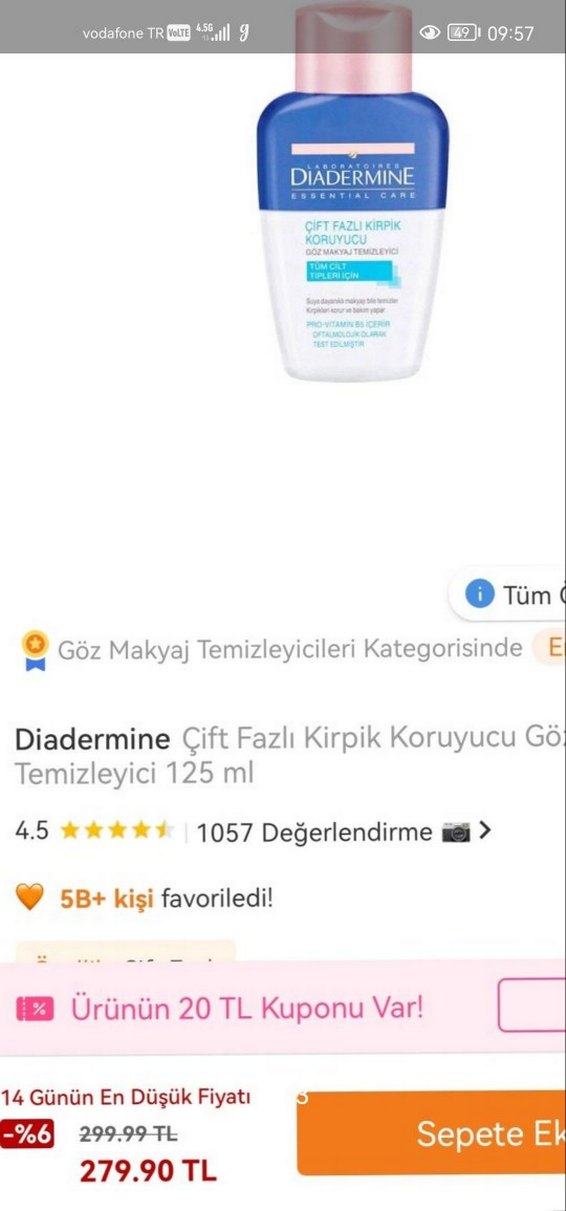 Diadermine Çift Fazlı Kirpik Koruyucu Göz Makyaj Temizleyici - Görsel 3
