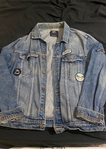 Düğmeli Mavi Kadın Denim Ceket - Görsel 2