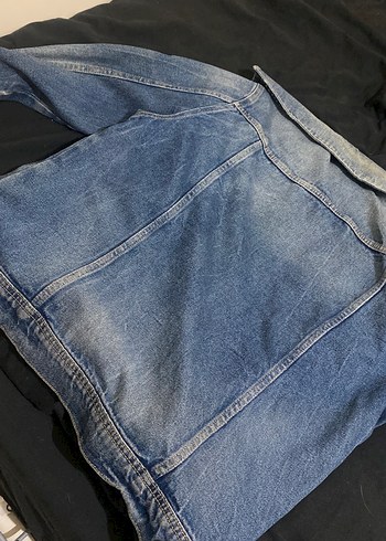Düğmeli Mavi Kadın Denim Ceket - Görsel 5