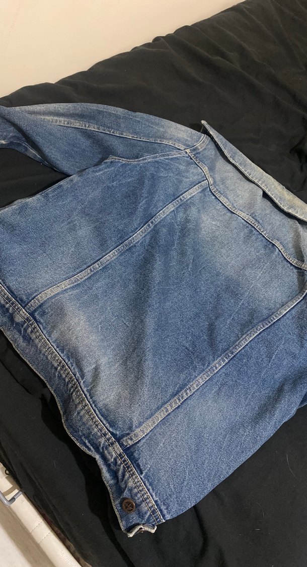 Düğmeli Mavi Kadın Denim Ceket - Görsel 5