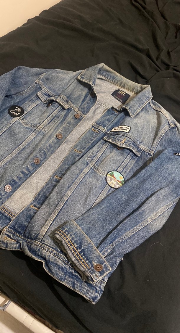 Düğmeli Mavi Kadın Denim Ceket - Görsel 3