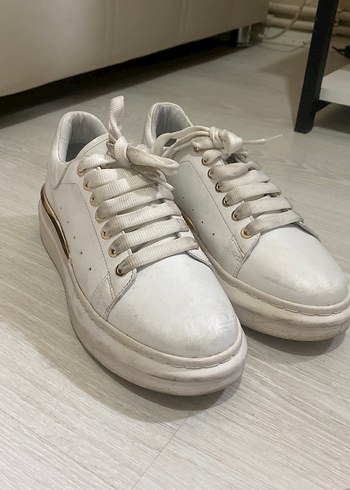 Beyaz Platform Kadın Spor Ayakkabı - Görsel 3