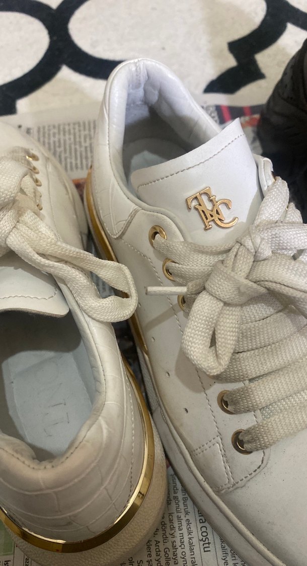 Beyaz Platform Kadın Spor Ayakkabı - Görsel 4