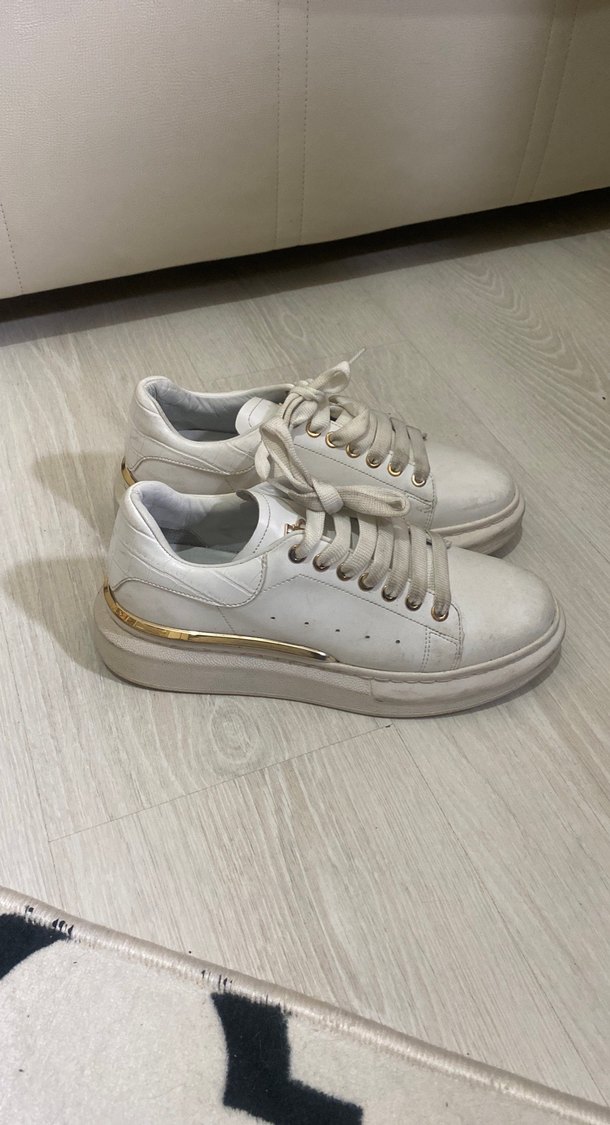 Beyaz Platform Kadın Spor Ayakkabı - Görsel 2