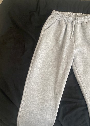 Gri Rahat Kesim Kadın Eşofman Altı - Görsel 2