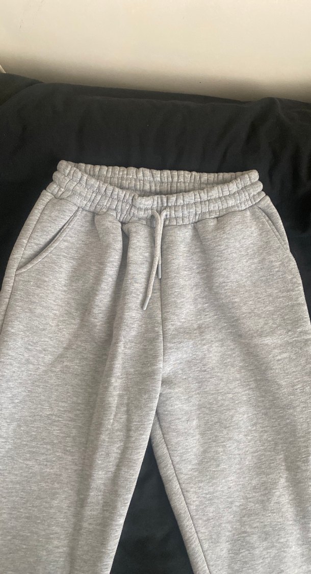 Gri Rahat Kesim Kadın Eşofman Altı - Görsel 4