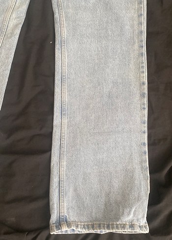 Gri Kadın Denim Bol Kesim Midi Jean - Görsel 3