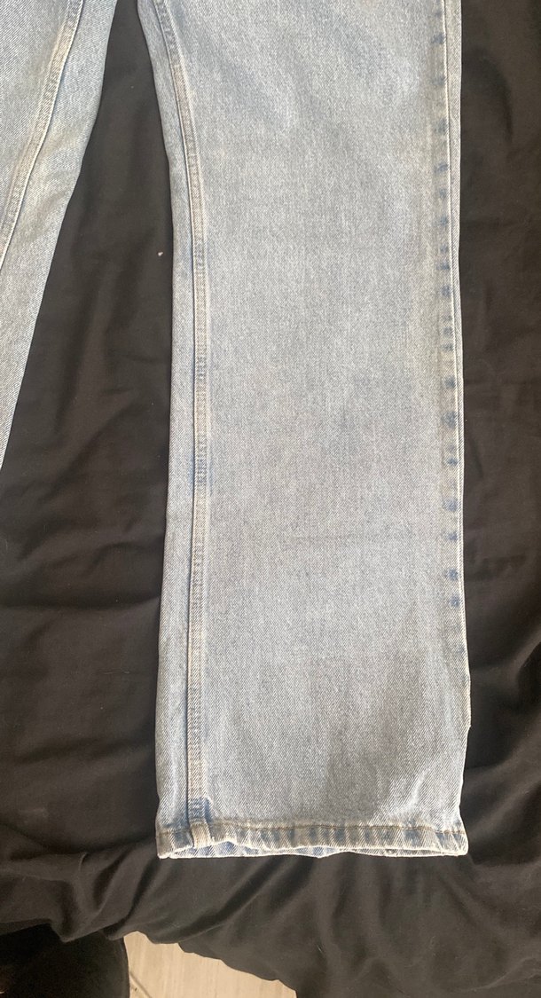 Gri Kadın Denim Bol Kesim Midi Jean - Görsel 3