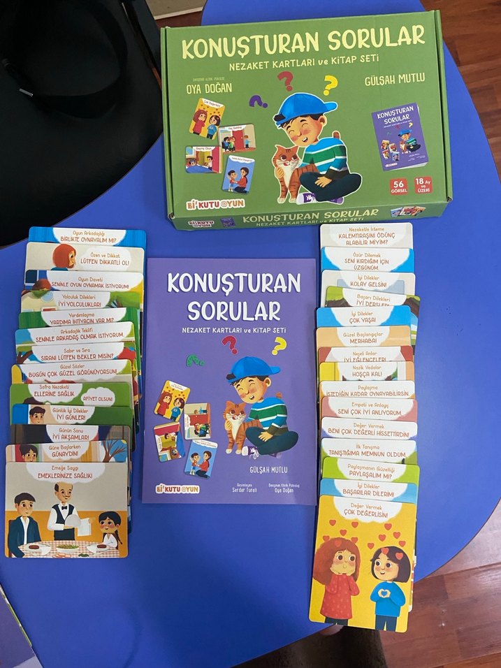 Konuşturan Sorular Duygu ve Nezaket Kartları ve Kitap Seti - Görsel 2