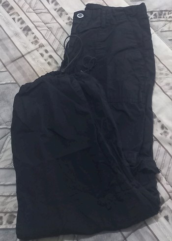 Diğer Siyah Rahat Bagcikli Pantolon