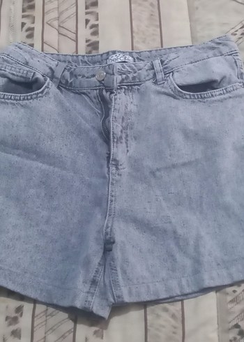 Defacto Acik Gri Denim Mini Sort