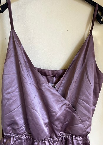 Lil & Lavantin Saten Gül Kurusu Tulum | Bağlamalı Paça Detaylı - Görsel 3