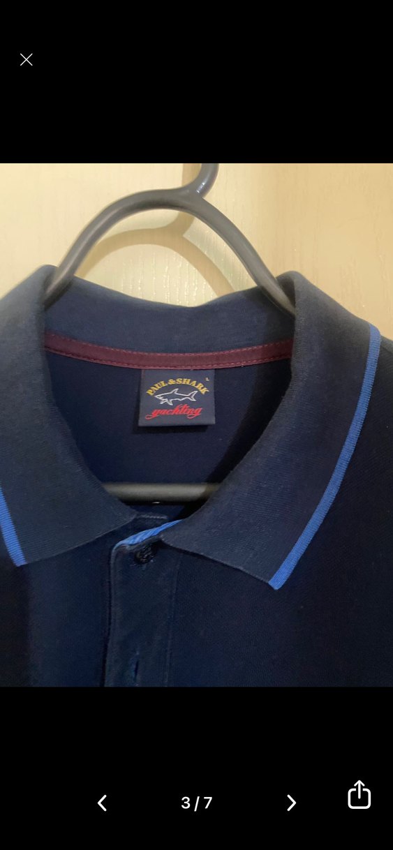 Lacivert Uzun Kollu Polo Yaka Tişört - Görsel 3