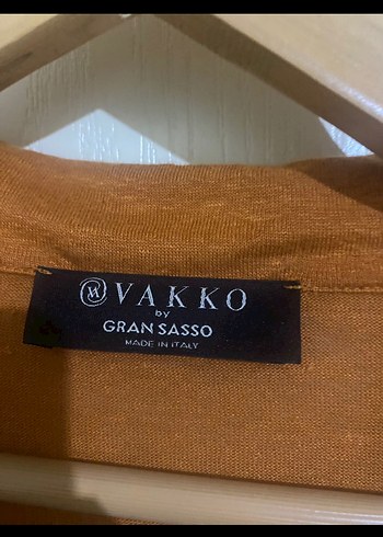 Erkek Bej Keten Triko Polo Yaka Kazak - Görsel 2