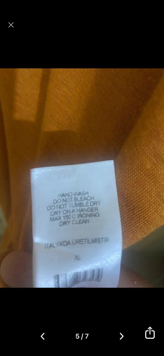 Erkek Bej Keten Triko Polo Yaka Kazak - Görsel 4