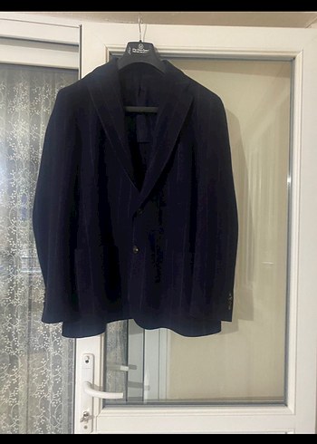 Erkek Lacivert Kumaş Takım Elbise Ceket - Görsel 2