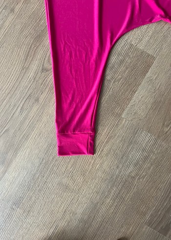 Pembe Salaş Kadın Tulum Şalvar - Görsel 5