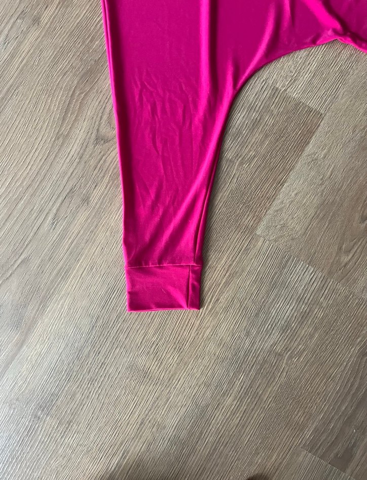 Pembe Salaş Kadın Tulum Şalvar - Görsel 5