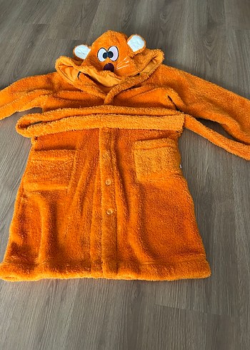 Nakışlı Mavi Ve Turuncu 2li Çocuk Sabahlık 10 Yaş - Görsel 13