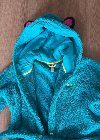 Nakışlı Mavi Ve Turuncu 2li Çocuk Sabahlık 10 Yaş - Görsel 7