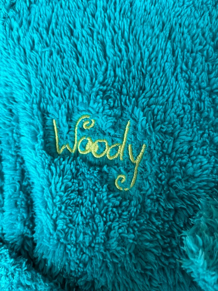 Nakışlı Mavi Ve Turuncu 2li Çocuk Sabahlık 10 Yaş - Görsel 4