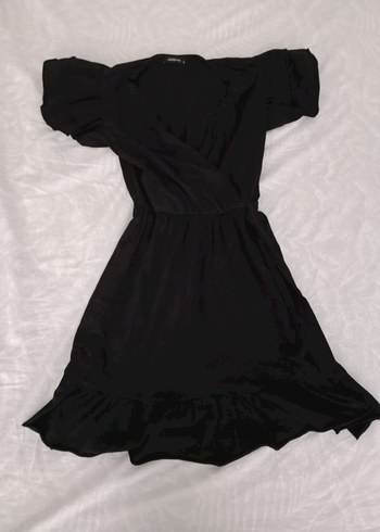 Siyah Günlük Elbise - Görsel 2