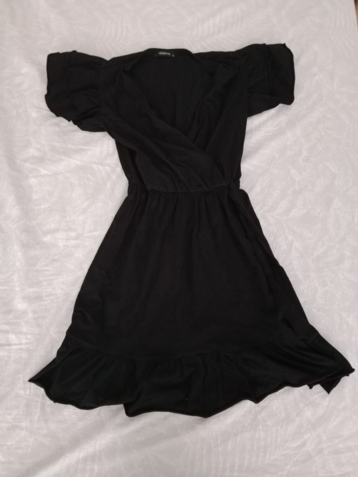 Siyah Günlük Elbise - Görsel 2