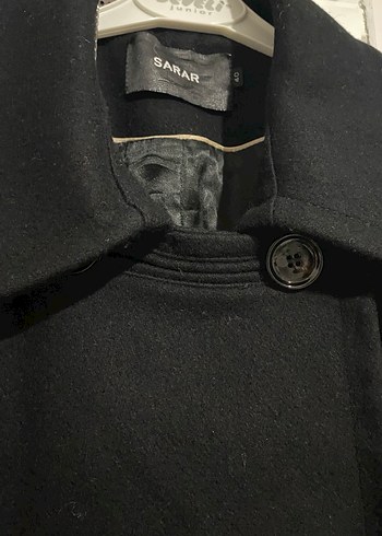 Siyah Midi Düğmeli Palto - Görsel 4