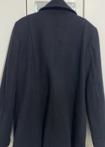 Siyah Midi Düğmeli Palto - Görsel 5