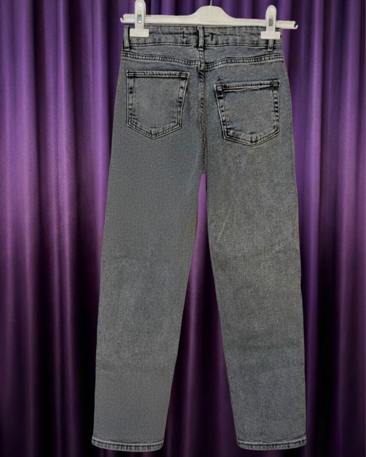 TAŞLI MOM JEAN PANTOLON - Görsel 2