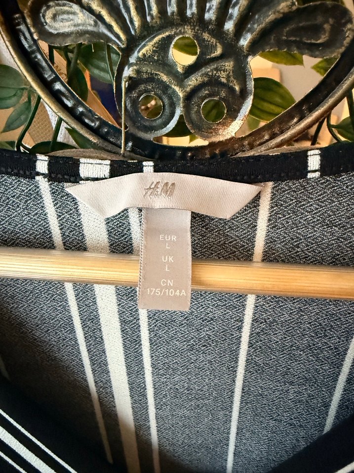 H&M Çizgili Giy&Çık Ofis Elbisesi - Görsel 3