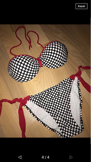 Diğer Puantiyeli dolgulu destekli bikini