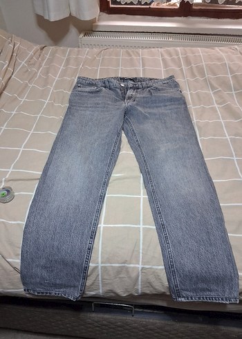 Mavi Jeans Mavi Marka Gri Duz Kesim Erkek Kadin Denim Jean 100 Pamuk