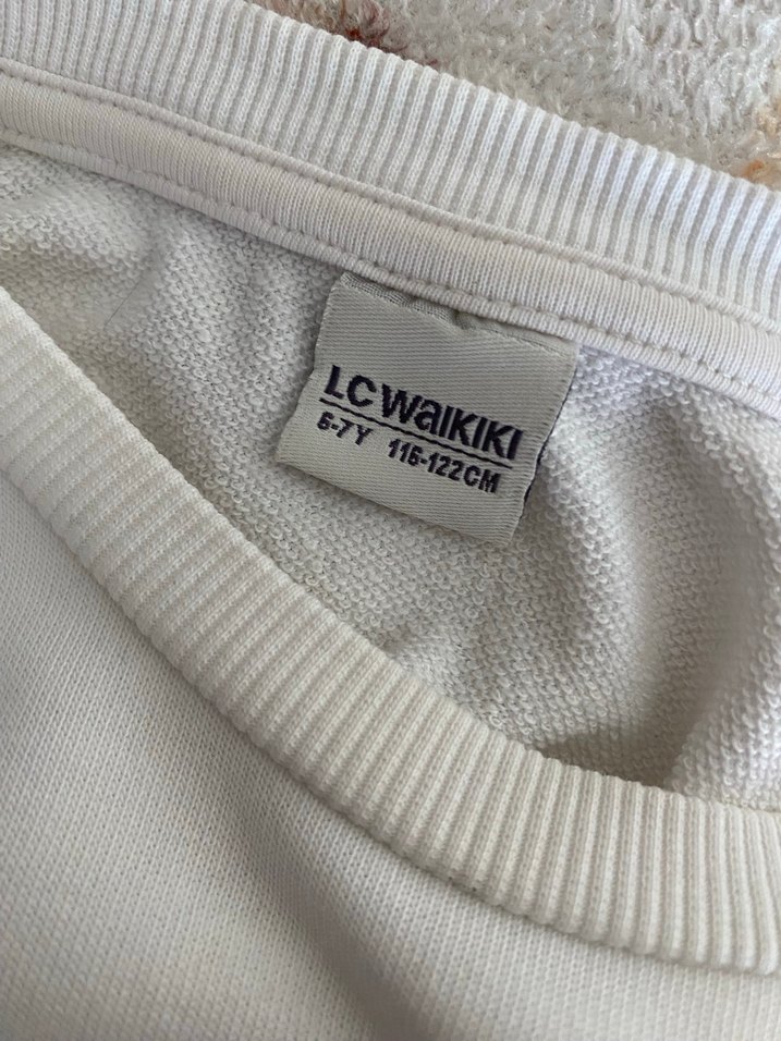 Mor Baskılı Uzun Kollu Kız Elbise - Görsel 5