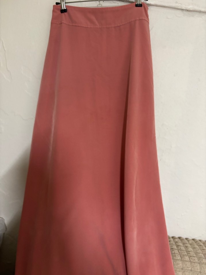 Pembe Uzun Salaş Bohem Etek - Görsel 4